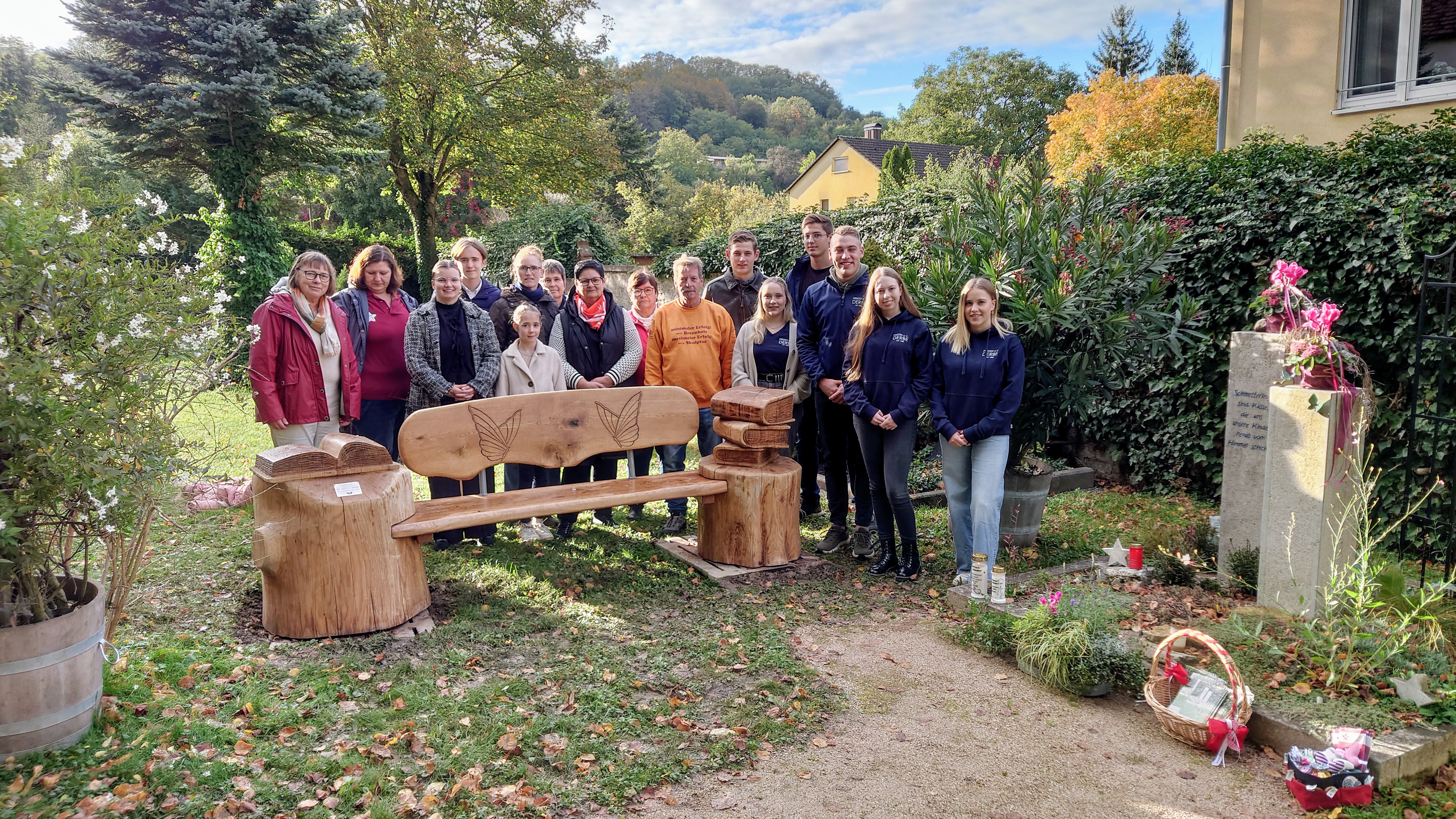 Schmetterlingsgrab eingeweiht